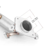 Performance Downpipe For Honda Civic 06-11 EX LX FG FA R18A 1.8L