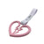 Pink Broken Heart Tsurikawa White PVC Strap