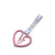 Pink Broken Heart Tsurikawa White PVC Strap