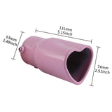 Pink Heart Exhaust Tip