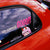 Pink Love Eyes Car Sticker