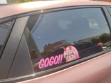 Pink Love Eyes Car Sticker