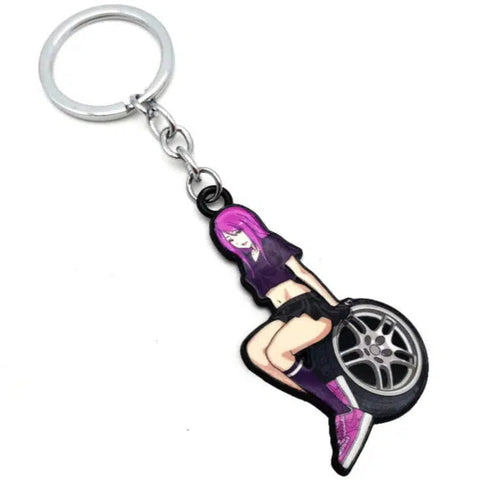 Purple Drift Queen Keyring