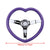 350mm 13.77" Universal Heart Shaped Purple Steering Wheel JDM Performance