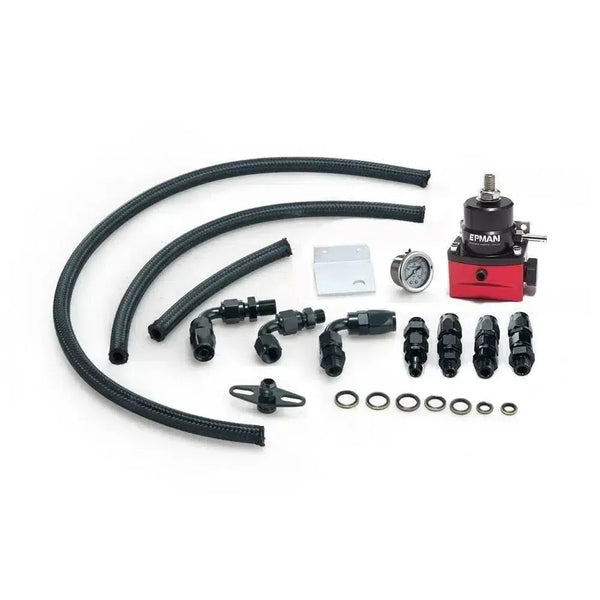 Two Racing Performance Regulator Racing Adjustable Fuel Pressure Regulator Gauge Kit