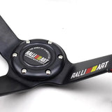 Ralliart Deep Dish Leather Steering Wheel 14inch