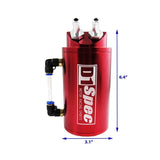Red Engine Oil Catch Tank Reservoir 0.7L 10mm Round