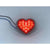 Red LED Heart Shape Side Marker Indicators (Pair)