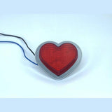 Red LED Heart Shape Side Marker Indicators (Pair)