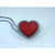 Red LED Heart Shape Side Marker Indicators (Pair)