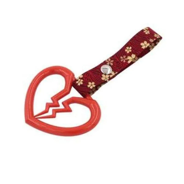 Red Broken Heart Tsurikawa Red Blossom Strap JDM Performance