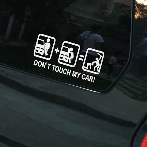 Dont Touch Decal Sticker