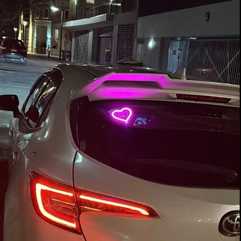 Heart Shaped Car Neon Window Light