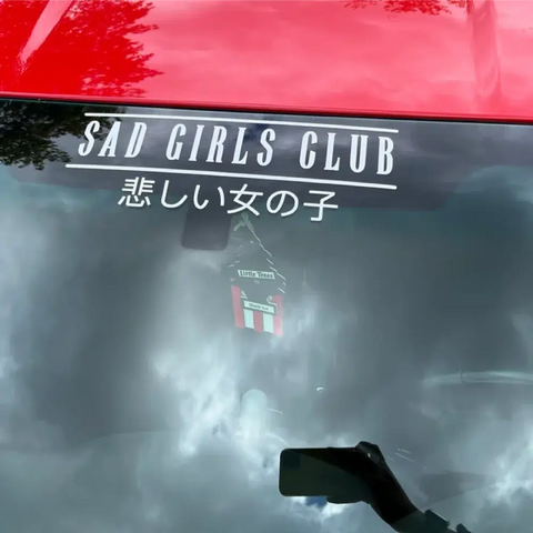 Sad Girls Club Car Sticker Decal