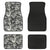 Sakura Wave Black Fabric Car Floor Mats