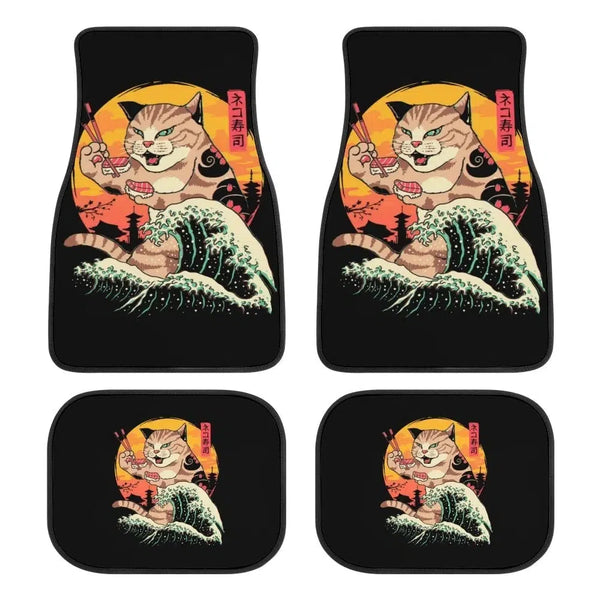 Samurai Cat JDM Car Floor Mats