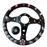 JDM Ghost Samurai Cherry Blossom Drift Steering Wheel