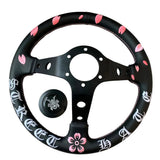 Samurai Cherry Blossom Steering Wheel