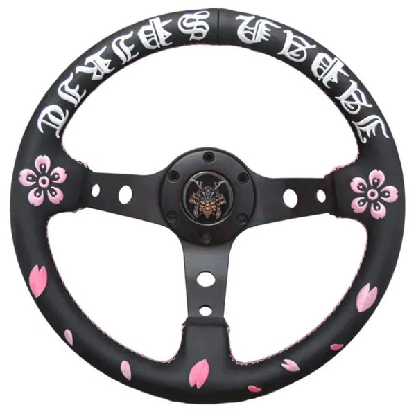Samurai Cherry Blossom Steering Wheel