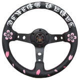 Samurai Cherry Blossom Steering Wheel