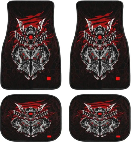 Samurai Mask Car Floor Mat