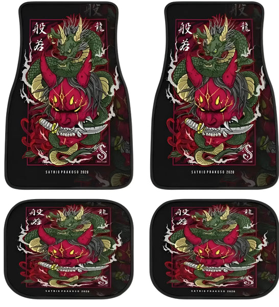 Samurai-Mask-Japanese-Car-Floor-Mats