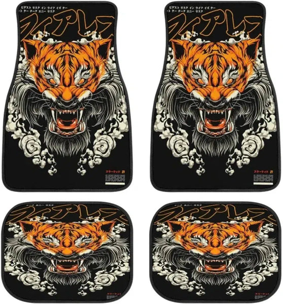 Shinigami Tiger Japanese Car Floor Mats