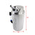 Silver Billet Aluminum Engine Oil Catch Tank Reservoir 0.7L 10mm Round JDM Performance