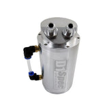 Silver Engine Oil Catch Tank Reservoir 0.7L 10mm Round