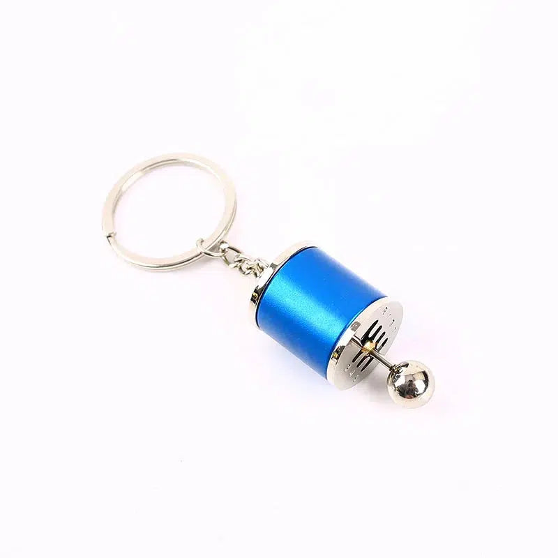 gear shift keychain GoodGoods 3D Creative Auto Part Keyring Key Chains Ring Car 6 Speed Gearbox Gear Shift Racing Tuning Model(Blue)