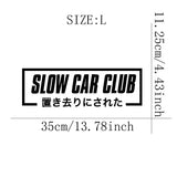 Slow Car Club Sticker Decals