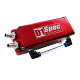 Square Engine Oil Catch Tank Can Reservoir Race Red 0.7L 10mm