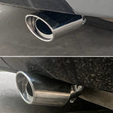 Stainless Steel Car Exhaust Tip, 2.1In To 1.5In Universal Car Exhaust Pipe Modification Tail Throat Tail Pipe
