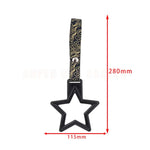 Star Shape Styling JDM Tsurikawa Handle Ring Subway Train Bus Handle Strap Charm Drift Car Decoration Accessories For Universal