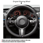 Suede Steering Wheel Cover For BMW F87 F80 F82 F12 F13 F85 X5 X6 JDM Performance