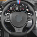 Suede Steering Wheel Cover For Bmw F10 F11 F07 09-17 M5 JDM Performance