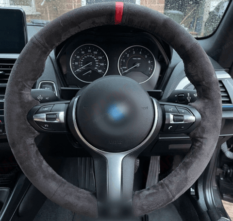 Suede Steering Wheel Cover For Bmw F87 F80 F82 F12 F13 F85 X5 F86 JDM Performance