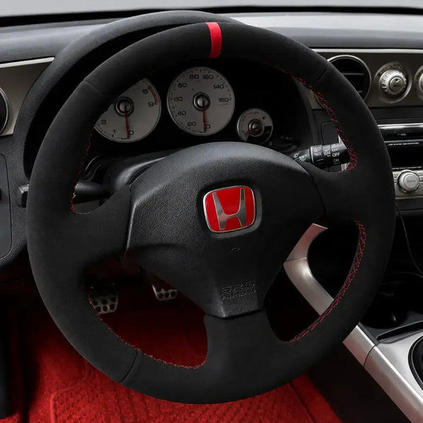 Suede Steering Wheel Cover Kit Honda Civic EP3, DC5 RSX