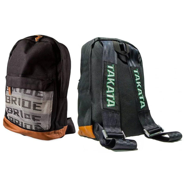 TKT Racing JDM Bride Backpack Black Straps