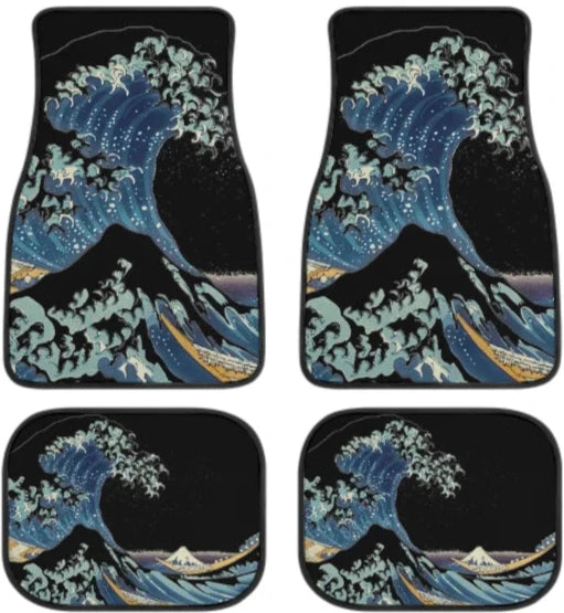 The Great Wave Off Kanagawa Jdm Car Floor Mats