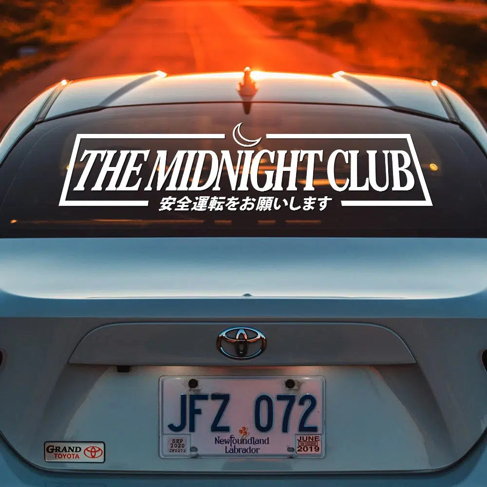 The Midnight Car Sticker Windshield Banner – JDM Performance