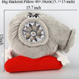 Turbo Monster Plush Back Rest Pillow