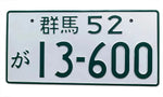 Universal JDM License Plate 12x6"