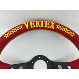 Vertex 10 Stars Red Leather JDM Steering Wheel 13inch