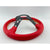 Vertex 10 Stars Red Leather JDM Steering Wheel 13inch