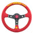 Vertex 10 Stars Red Leather Sport JDM Steering Wheel 13inch JDM Performance