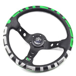 Vertex 1996 JDM Steering Wheel 13" Leather Green