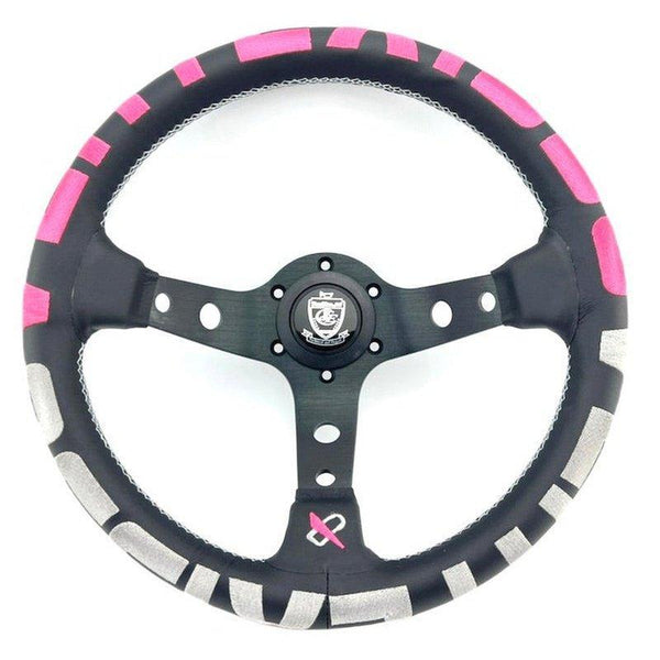 Vertex 1996 JDM Steering Wheel 13inch Leather Pink JDM Performance