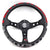 Vertex 1996 JDM Steering Wheel 13inch Leather Red JDM Performance