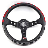 Vertex 1996 JDM Steering Wheel 13" Leather Red